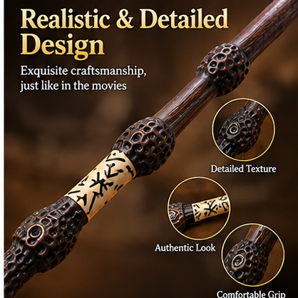 Interactive Magic Wand Gift Set – Light-Up Fantasy Role Play & Collector Display
