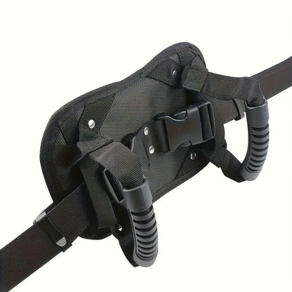 🏍️ Adjustable Motorcycle Passenger Grab Handle Belt – Dual Grip Riding Support