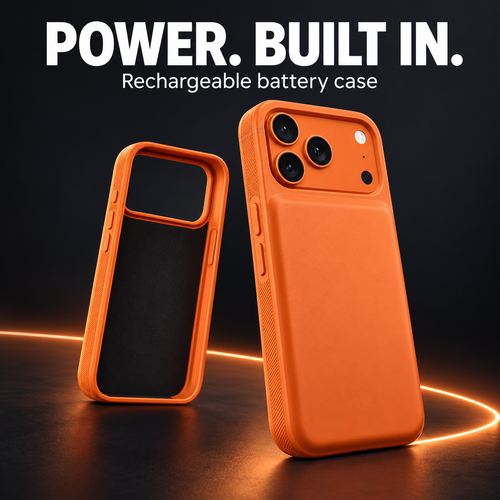 🔋 Rechargeable Battery Case for iPhone 13–18 Series