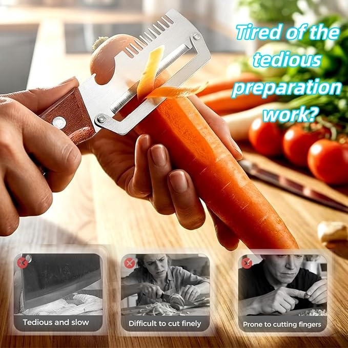🥕3-in-1 Multi-Function Vegetable Peeler