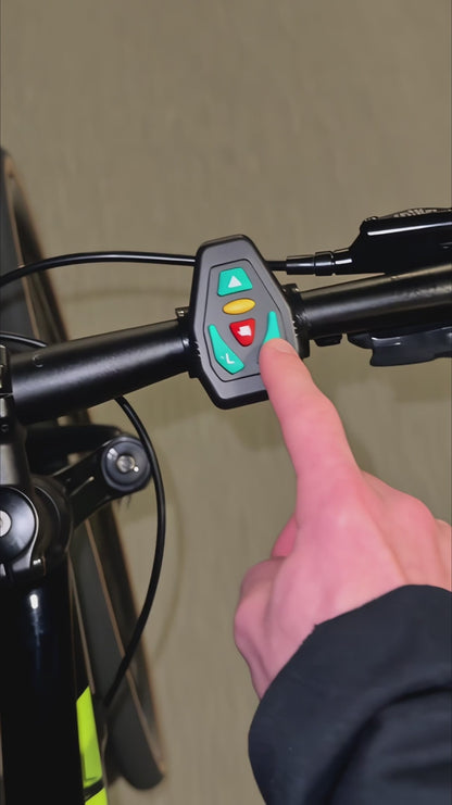 🚴 LED Signal Cycling Backpack | 15L Handlebar Remote Riding Pack
