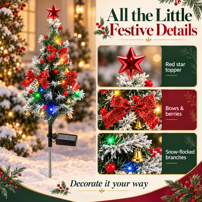 🎄 Solar Christmas Tree Pathway Lights