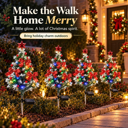 🎄 Solar Christmas Tree Pathway Lights