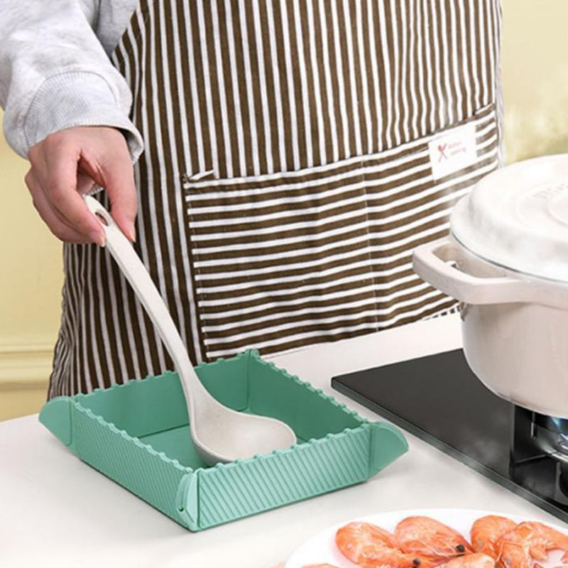 Sottopentola Magnetico in Silicone 🍳🧲 | Da Tappetino Piatto a Piccolo Vassoio Pieghevole