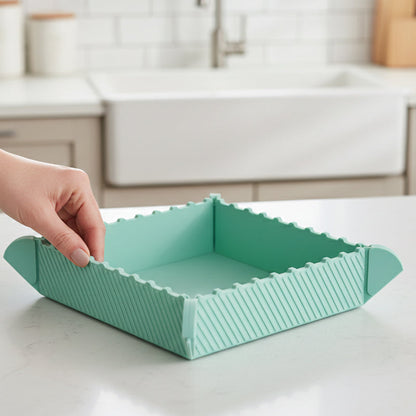 Sottopentola Magnetico in Silicone 🍳🧲 | Da Tappetino Piatto a Piccolo Vassoio Pieghevole
