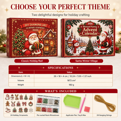 🎅Xmas Hot Sales - 50% OFF🎁24-Day Christmas Countdown Ornament DIY Kit