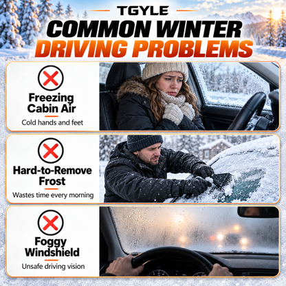 ✨Portable Car Heater Defroster with 360-Degree Rotating Base🥶
