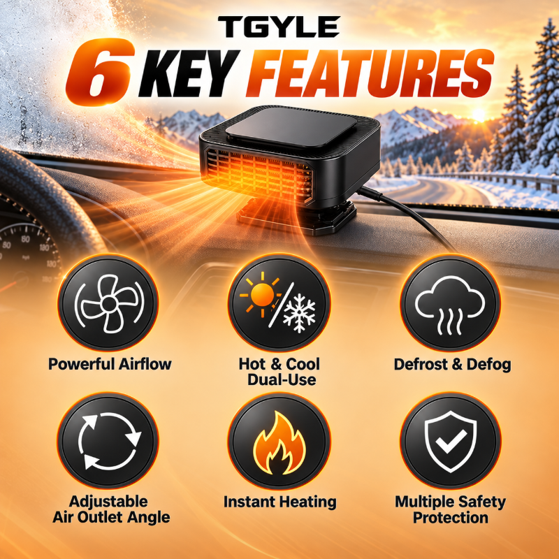 Six main portable car heater product features