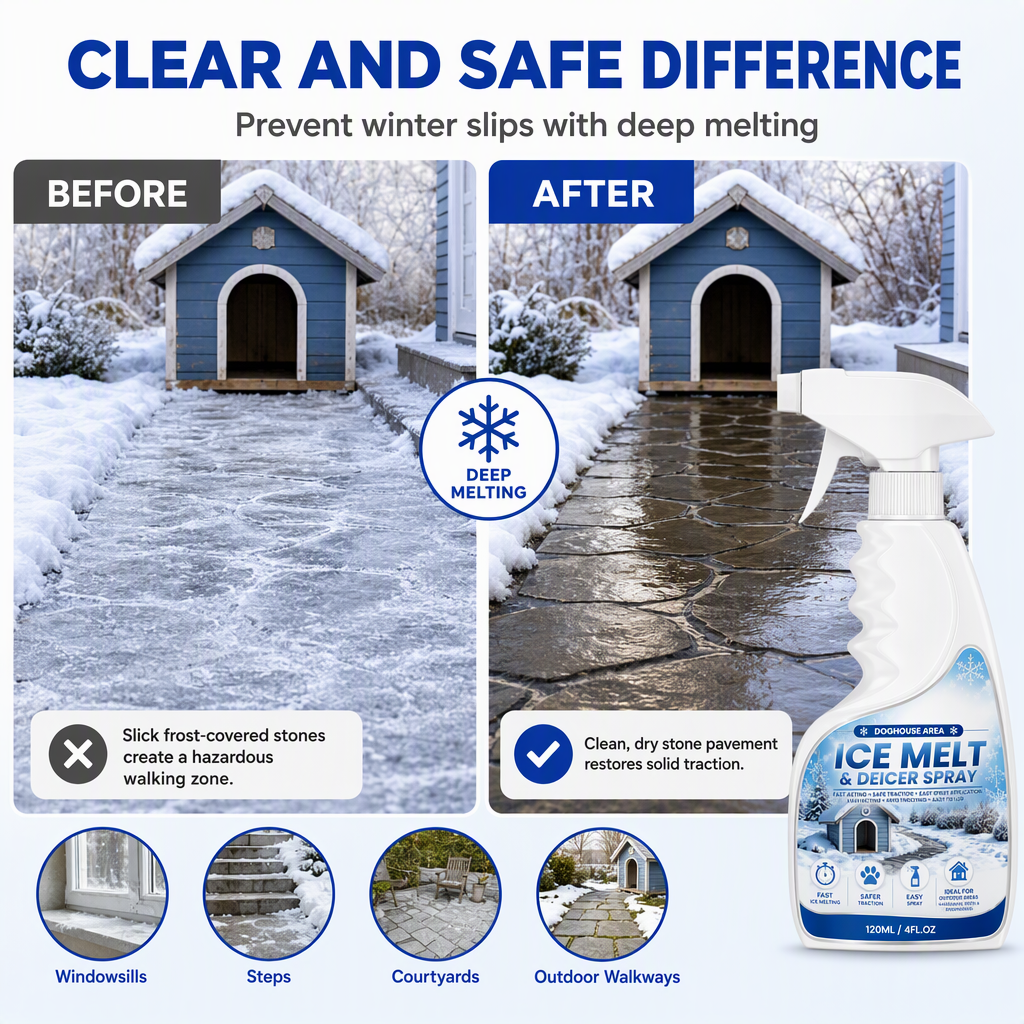🥳2026 HOT SALE🥳💞50K+ SOLD! ❄️🐾 50% OFF! Outdoor De-Icing & Snow Melting Spray – pet-safe, dissolves frost on contact. Clear steps, walkways & patios fast