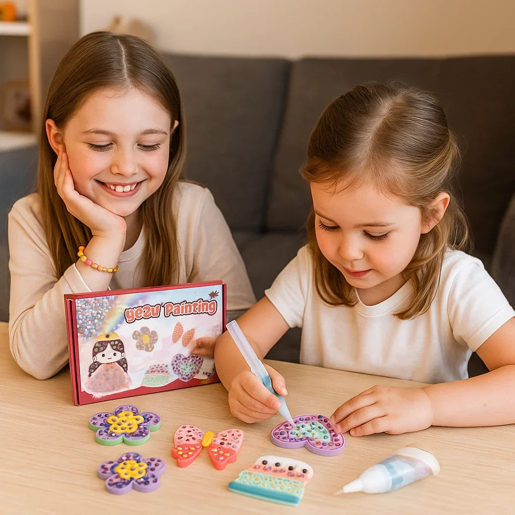 ✨Magical Bead Painting – 🎨DIY Set for Kids